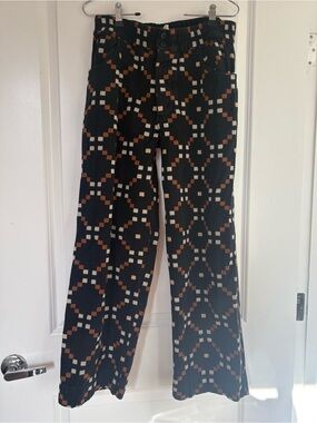 ACE & JIG Black Geometric-Print Pants - M